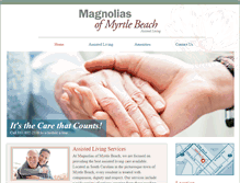 Tablet Screenshot of magnoliasofmyrtlebeach.net